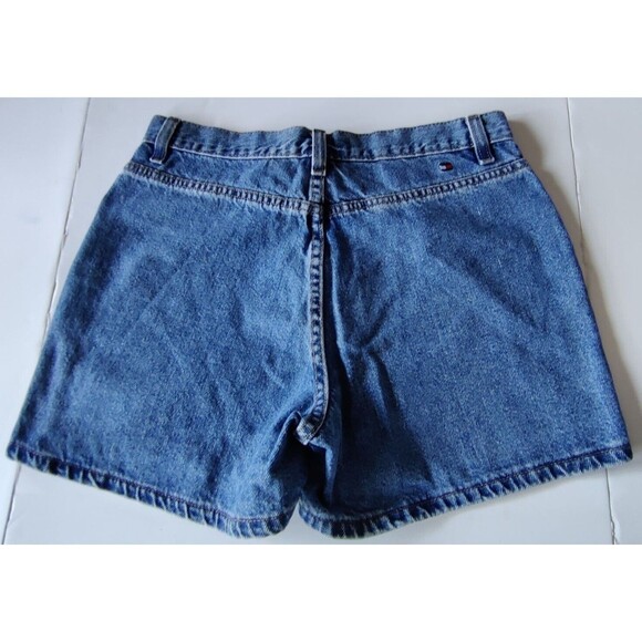 VTG. TOMMY HILFIGER Women's Jean Shorts Blue‎ Size 8 - Picture 3 of 8